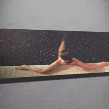 Tablou decorativ, PC232, Canvas, Lemn, Multicolor imagine