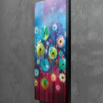 Tablou decorativ, PC248, Canvas, Lemn, Multicolor imagine