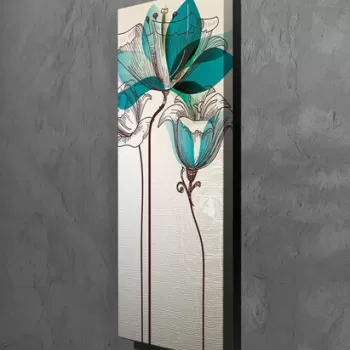 Tablou decorativ, PC250, Canvas, Lemn, Multicolor imagine