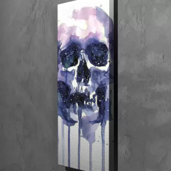 Tablou decorativ, PC255, Canvas, Lemn, Multicolor imagine