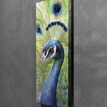 Tablou decorativ, PC256, Canvas, Lemn, Multicolor imagine