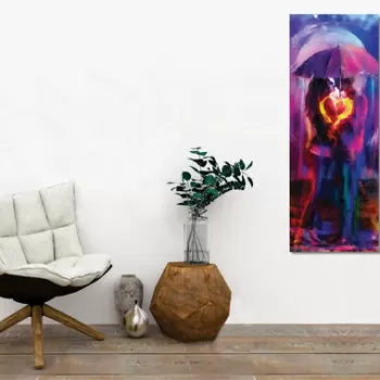 Tablou decorativ, PC317, 50% bumbac / 50% poliester, Canvas imprimat, Multicolor imagine