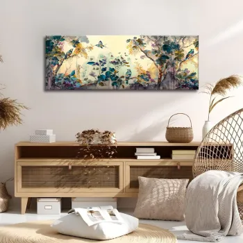 Tablou decorativ, PC347, BUMBAC/POLIESTER, Canvas imprimat, Multicolor imagine