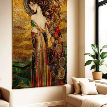 Tablou decorativ, Polybaby 36, Latime: 70 cm Inaltime: 120 cm, Multicolor imagine