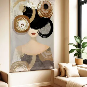 Tablou decorativ, Polybaby 38, Latime: 100 cm Inaltime: 140 cm, Multicolor imagine