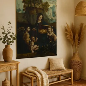 Tablou decorativ, Polybaby 42, Latime: 70 cm Inaltime: 120 cm, Multicolor imagine
