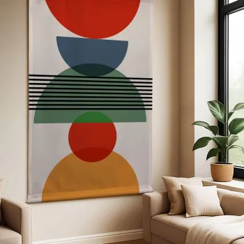 Tablou decorativ, Polybaby 7, Latime: 100 cm Inaltime: 140 cm, Multicolor imagine