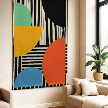 Tablou decorativ, Polybaby 8, Latime: 100 cm Inaltime: 140 cm, Multicolor imagine