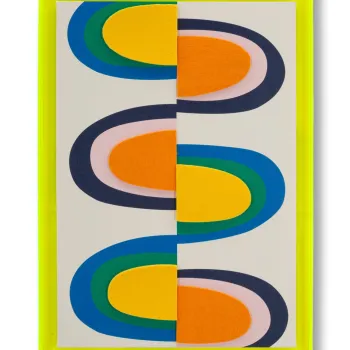 Tablou decorativ Pop Art -H, Mauro Ferretti, 50x70 cm, canvas/lemn de pin/plastic, multicolor imagine