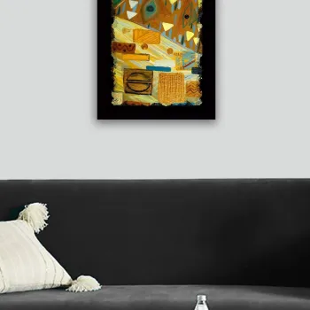 Tablou decorativ, SC0139, Cadru: 100% LEMN (grosime: 3 cm), Multicolor imagine
