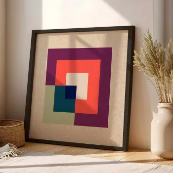 Tablou decorativ, SC11371_7070, Dimensiune: 74 x 74 cm, Multicolor imagine