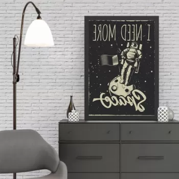 Tablou decorativ, Space (55 x 75), MDF , Polistiren, Multicolor imagine