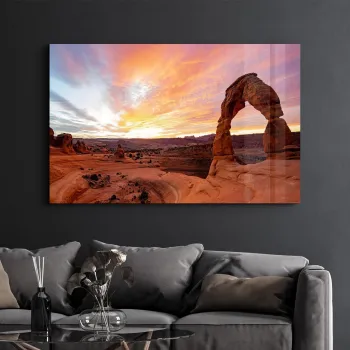 Tablou decorativ, SPR-1325, Sticla temperata, Dimensiuni: 70 x 110 cm, Multicolor imagine