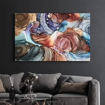 Tablou decorativ, SPR-1336, Dimensiuni: 70 x 110 cm, Multicolor imagine