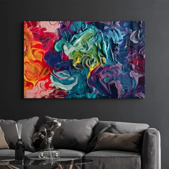 Tablou decorativ, SPR-1370, Dimensiuni: 70 x 110 cm, Multicolor imagine
