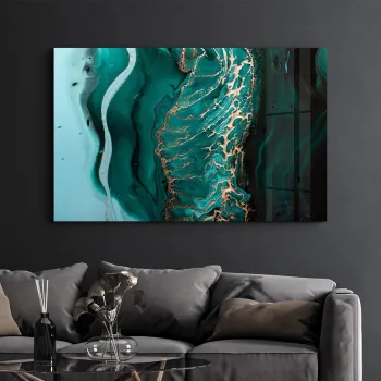Tablou decorativ, SPR-1373, Sticla temperata, Dimensiuni: 46 x 72 cm, Multicolor imagine