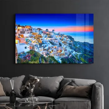 Tablou decorativ, SPR-1510, Sticla temperata, Dimensiune: 35 x 55 cm, Multicolor imagine