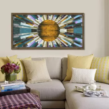 Tablou decorativ, TAH056, MDF, Imprimat UV, Multicolor imagine