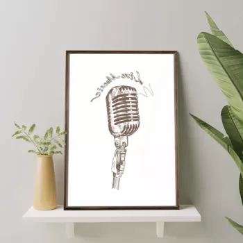 Tablou decorativ, TD008, Lemn, Desenat manual, Natural imagine