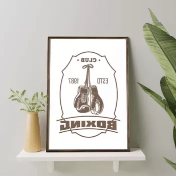 Tablou decorativ, TD011, Lemn, Desenat manual, Natural imagine