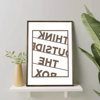 Tablou decorativ, TD030, Lemn, Desenat manual, Natural imagine