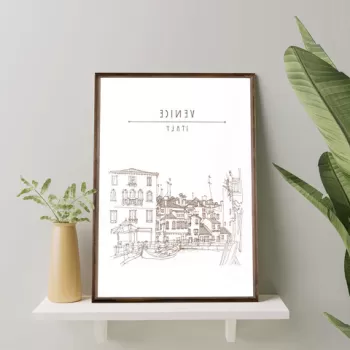 Tablou decorativ, TD045, Lemn, Desenat manual, Natural imagine