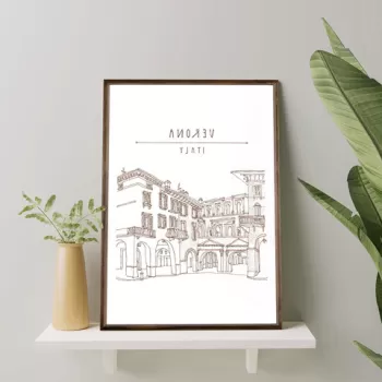 Tablou decorativ, TD046, Lemn, Desenat manual, Natural imagine