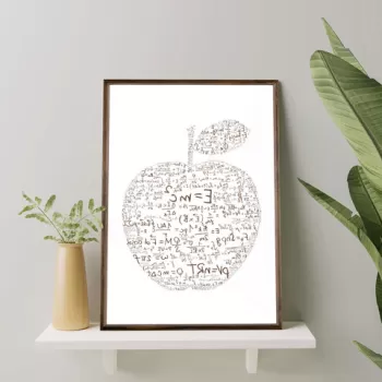 Tablou decorativ, TD053, Lemn, Desenat manual, Natural imagine