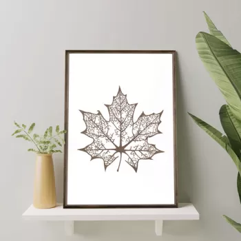 Tablou decorativ, TD072, Lemn, Desenat manual, Natural imagine