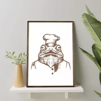 Tablou decorativ, TD102, Lemn, Desenat manual, Natural imagine