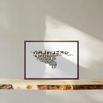 Tablou decorativ, TD114, Lemn, Desenat manual, Natural imagine