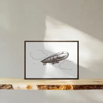 Tablou decorativ, TD132, Lemn, Desenat manual, Natural imagine