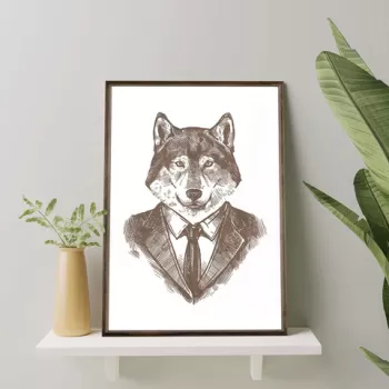 Tablou decorativ, TD146, Lemn, Desenat manual, Natural imagine