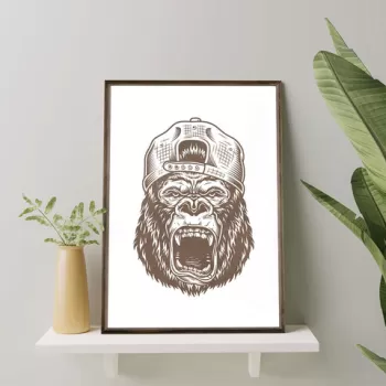 Tablou decorativ, TD153, Lemn, Desenat manual, Natural imagine