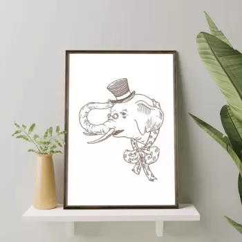 Tablou decorativ, TD160, Lemn, Desenat manual, Natural imagine