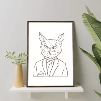 Tablou decorativ, TD167, Lemn, Desenat manual, Natural imagine