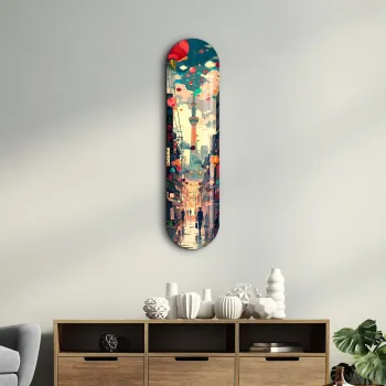 Tablou decorativ, Tokyo, Dimensiune: 20 x 80 cm, Multicolor imagine