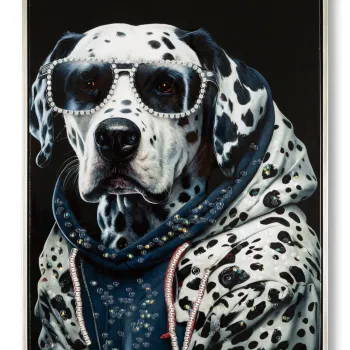 Tablou decorativ Trap, Mauro Ferretti, 53x73 cm, metal/lemn de brad/canvas, multicolor imagine