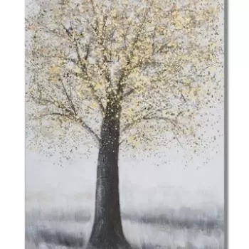 Tablou decorativ Tree Simple - A, Mauro Ferretti, 80x120 cm, pictat manual, canvas/lemn de pin imagine