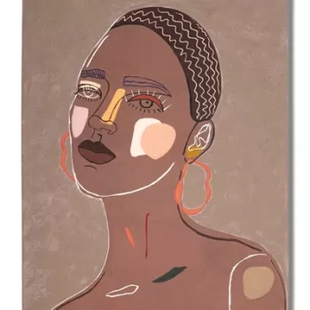 Tablou decorativ Tribal -A, Mauro Ferretti, 80 x 100 cm, lemn de pin/canvas imagine