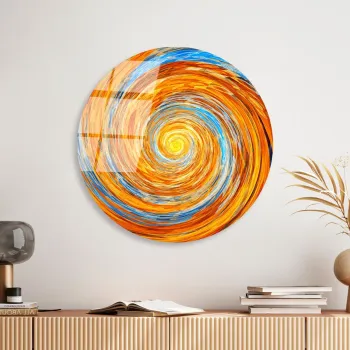 Tablou decorativ, UV-1123, Diametru: 60 cm, Multicolor imagine