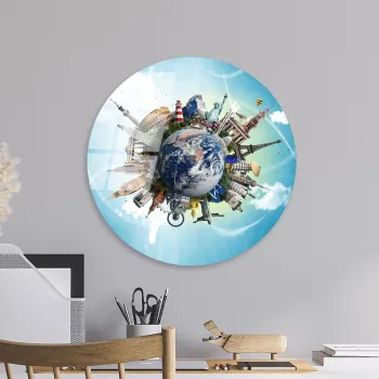 Tablou decorativ, UV-1149, o30 cm, Multicolor imagine