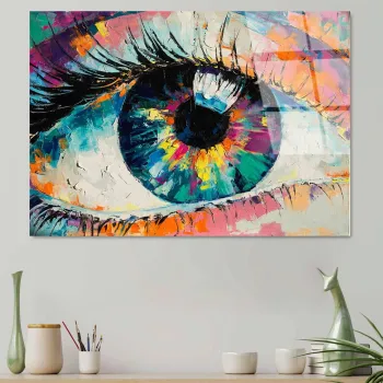 Tablou decorativ, UV-179 70 x 100, Sticla temperata, 70 x 100 cm, Multicolor imagine