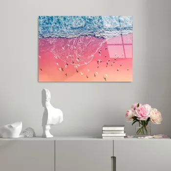Tablou decorativ, UV-328 50 x 70, Sticla temperata, 50 x 70 cm, Multicolor imagine