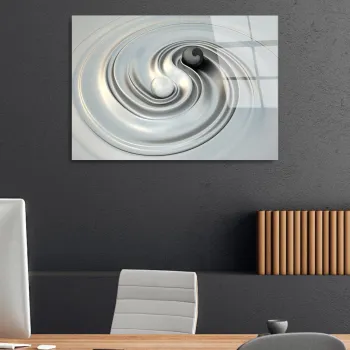 Tablou decorativ, UV-418 50 x 70, Sticla temperata, 50 x 70 cm, Multicolor imagine