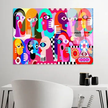 Tablou decorativ, UV-776 70 x 100, 70 x 100 cm, Multicolor imagine