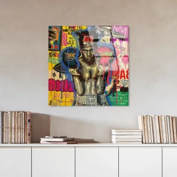 Tablou decorativ, UV-815, Sticla temperata, Dimensiune: 50 x 50 cm, Multicolor imagine