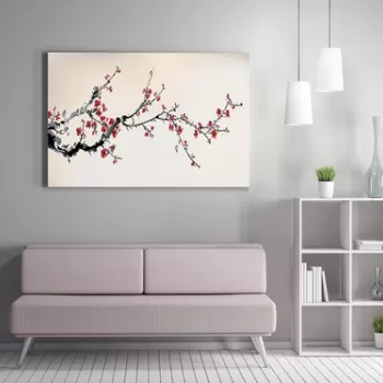 Tablou decorativ, WY108 (50 x 70), 50% bumbac/50% poliester, Lemn, Multicolor imagine