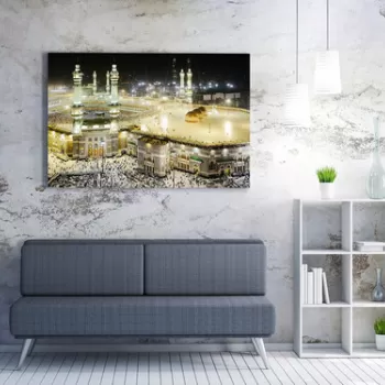 Tablou decorativ, WY109 (70 x 100), 50% bumbac/50% poliester, Lemn, Multicolor imagine