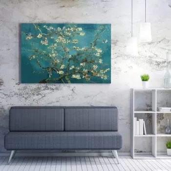 Tablou decorativ, WY113 (50 x 70), 50% bumbac/50% poliester, Lemn, Multicolor imagine